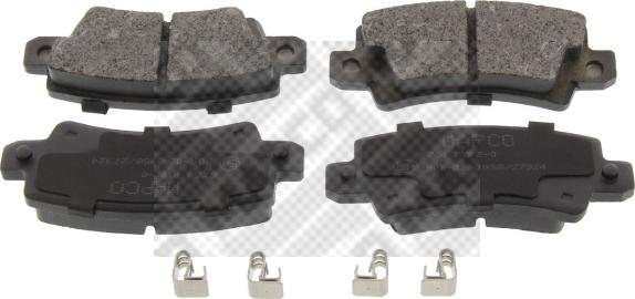 Mapco 6764 - Brake Pad Set, disc brake autospares.lv