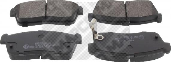 Mapco 6761 - Brake Pad Set, disc brake autospares.lv