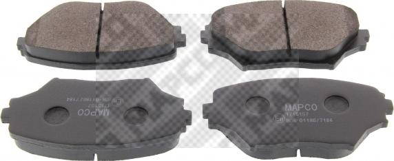 Mapco 6768 - Brake Pad Set, disc brake autospares.lv