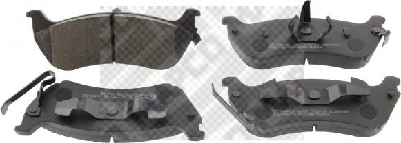 Mapco 6707 - Brake Pad Set, disc brake autospares.lv