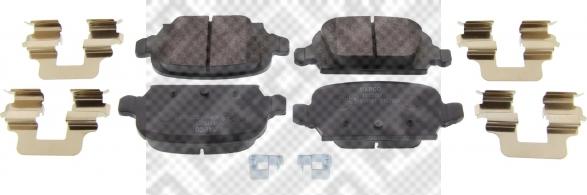 Mapco 6711 - Brake Pad Set, disc brake autospares.lv