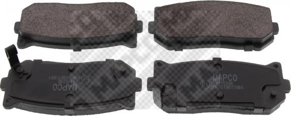 Mapco 6739 - Brake Pad Set, disc brake autospares.lv