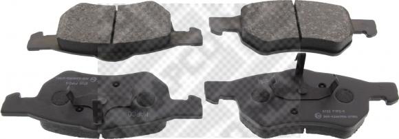 Mapco 6722 - Brake Pad Set, disc brake autospares.lv