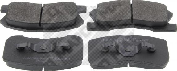 Mapco 6727 - Brake Pad Set, disc brake autospares.lv