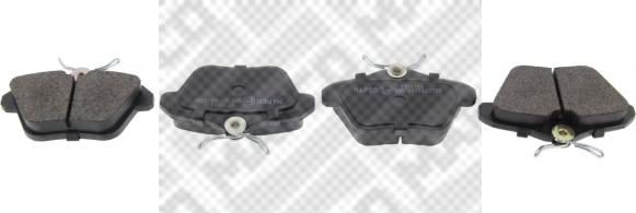 Mapco 6773 - Brake Pad Set, disc brake autospares.lv