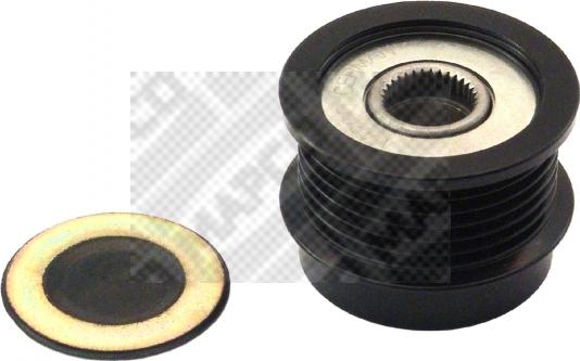 Mapco 14753 - Pulley, alternator, freewheel clutch autospares.lv