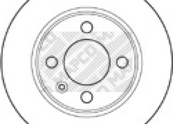 Mapco 15911 - Brake Disc autospares.lv