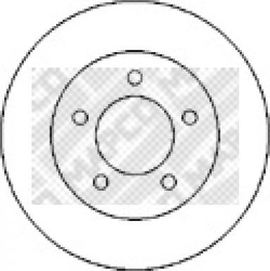 Mapco 15988 - Brake Disc autospares.lv