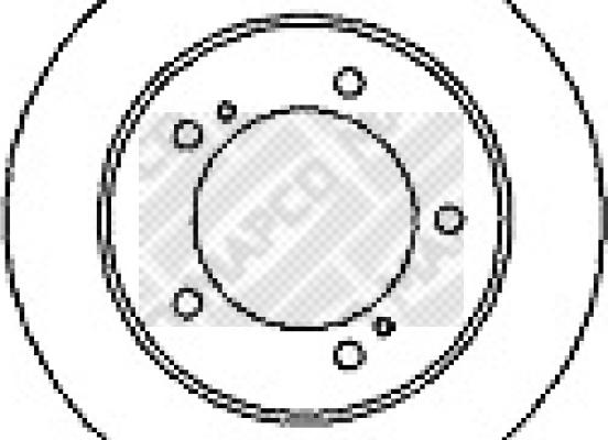 Mapco 15591 - Brake Disc autospares.lv