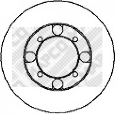 Mapco 15547 - Brake Disc autospares.lv