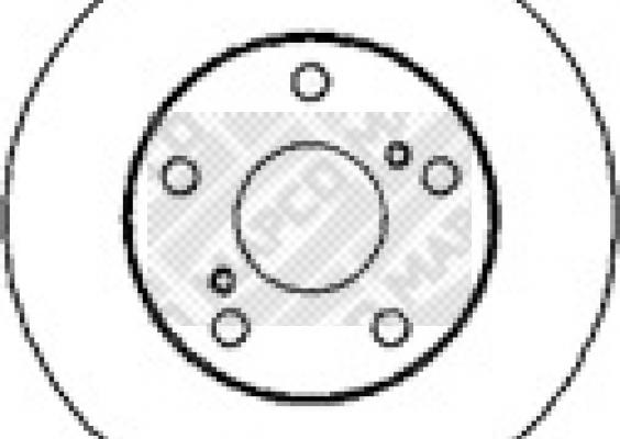 Mapco 15556 - Brake Disc autospares.lv