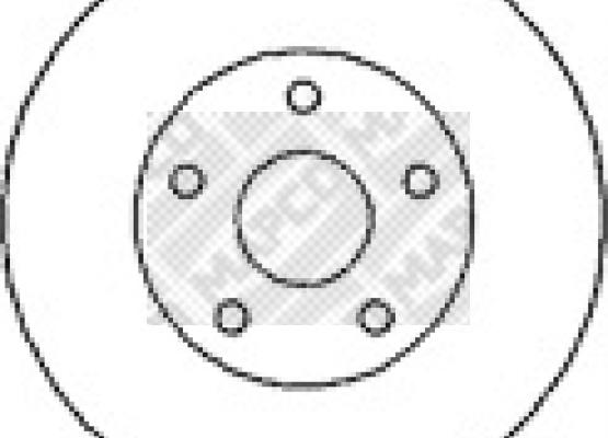 Mapco 15560 - Brake Disc autospares.lv