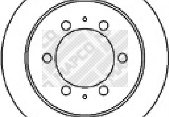 Mapco 15582 - Brake Disc autospares.lv