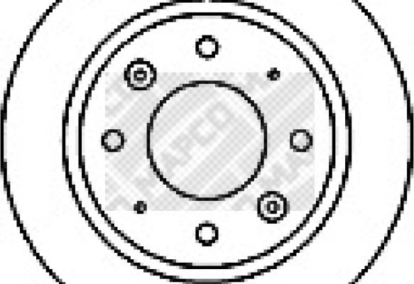 Mapco 15575 - Brake Disc autospares.lv