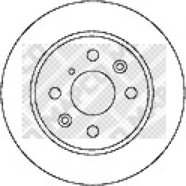 Mapco 15570 - Brake Disc autospares.lv