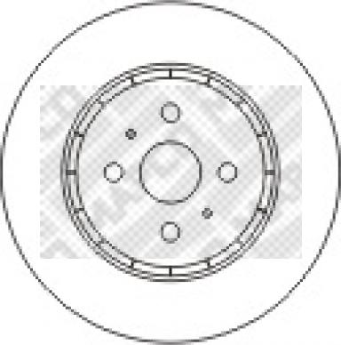 Mapco 15572 - Brake Disc autospares.lv