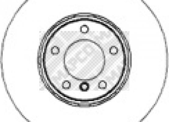 Mapco 15666 - Brake Disc autospares.lv