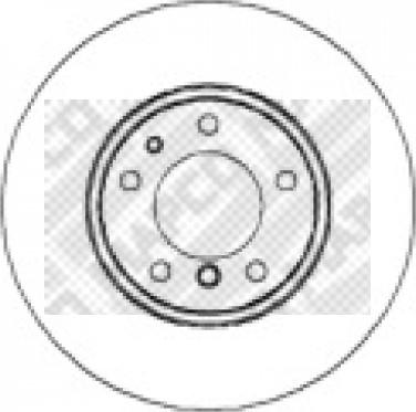 Mapco 15663 - Brake Disc autospares.lv