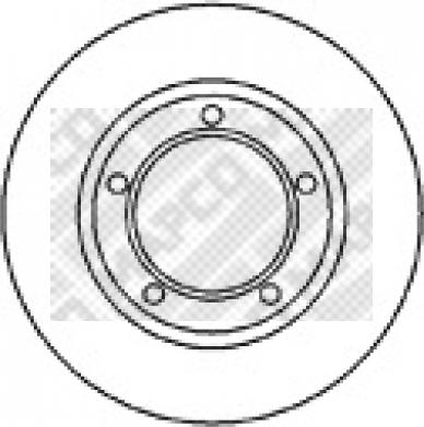 Mapco 15682 - Brake Disc autospares.lv