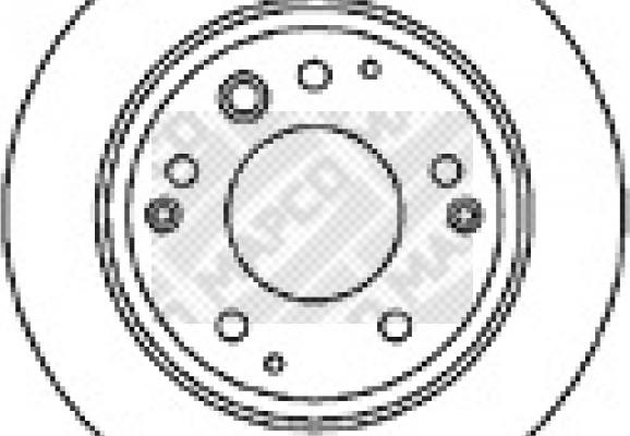 Mapco 15622 - Brake Disc autospares.lv