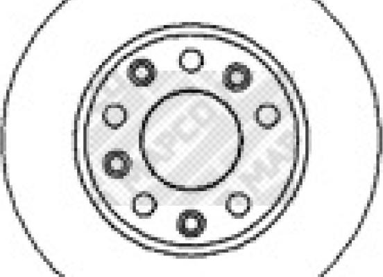 Mapco 15106 - Brake Disc autospares.lv