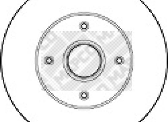 Mapco 15124 - Brake Disc autospares.lv