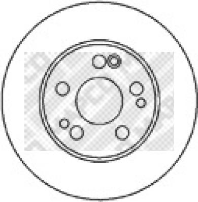 Mapco 15802 - Brake Disc autospares.lv