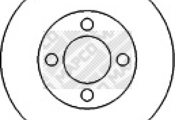 Mapco 15886 - Brake Disc autospares.lv