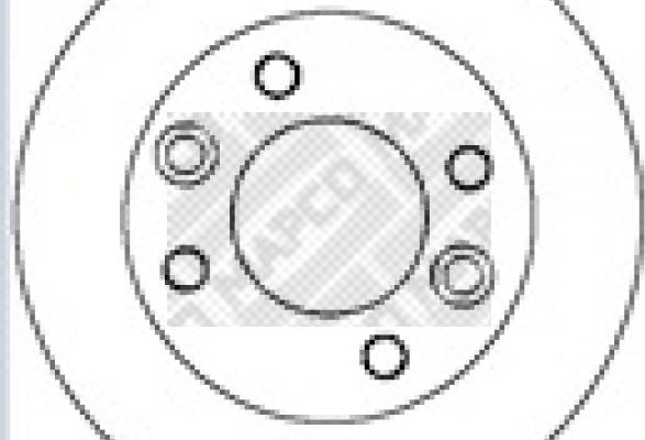 Mapco 15282 - Brake Disc autospares.lv