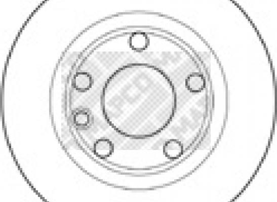 Mapco 15756 - Brake Disc autospares.lv