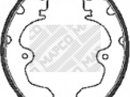 Mapco 8548 - Brake Shoe Set autospares.lv