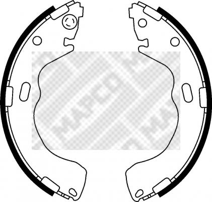 Mapco 8560 - Brake Shoe Set autospares.lv