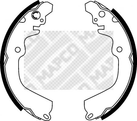 Mapco 8527 - Brake Shoe Set autospares.lv