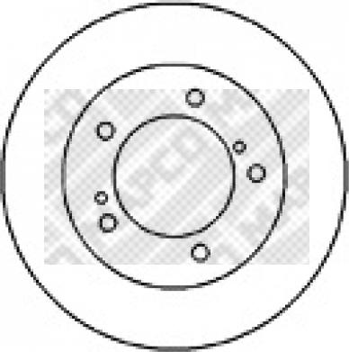 Mapco 25592 - Brake Disc autospares.lv