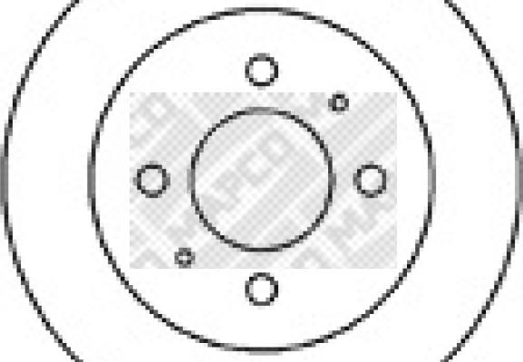 Mapco 25540 - Brake Disc autospares.lv