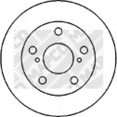 Mapco 25554 - Brake Disc autospares.lv