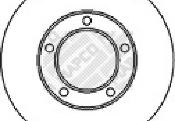 Mapco 25557 - Brake Disc autospares.lv