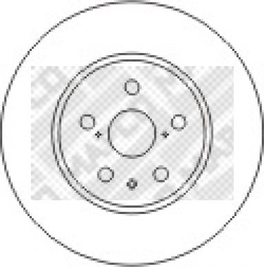Mapco 25560 - Brake Disc autospares.lv