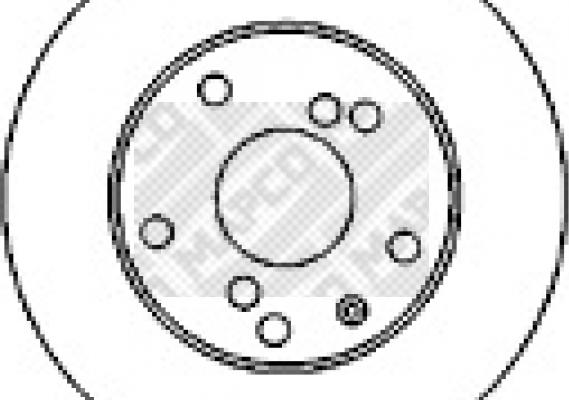 Mapco 25502 - Brake Disc autospares.lv