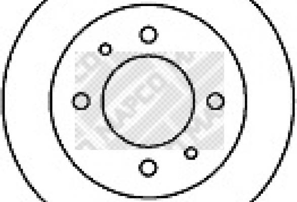 Mapco 25517 - Brake Disc autospares.lv