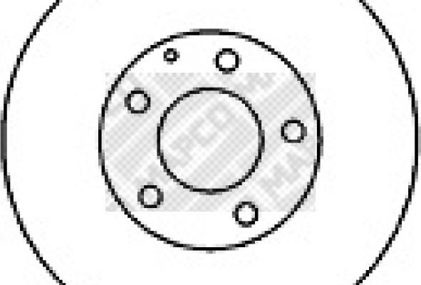 Mapco 25534 - Brake Disc autospares.lv