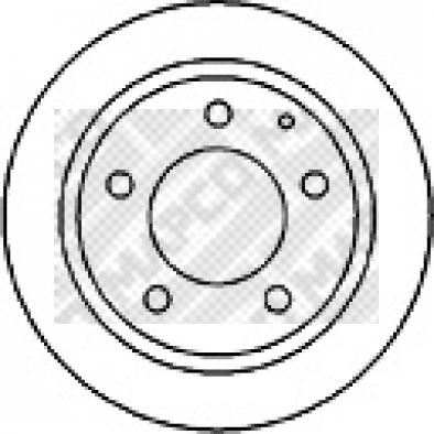 Mapco 25536 - Brake Disc autospares.lv