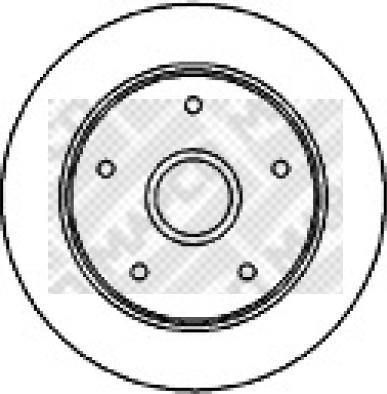 E.T.F. 19-P5145 - Brake Disc autospares.lv