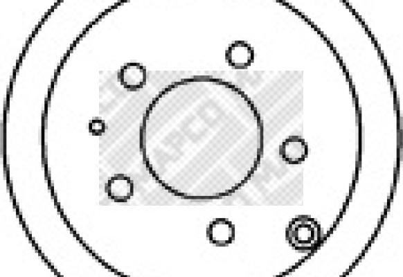 Mapco 25532 - Brake Disc autospares.lv