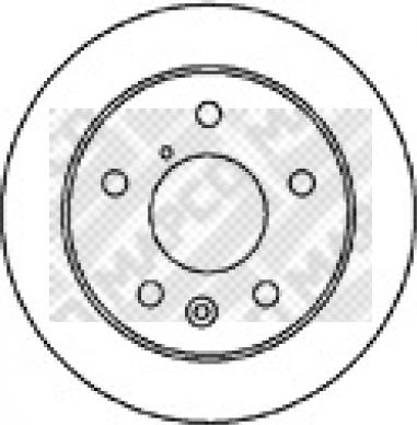 Mapco 25537 - Brake Disc autospares.lv