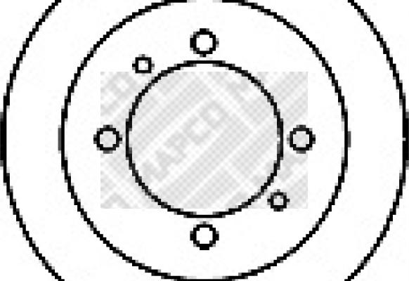 Mapco 25521 - Brake Disc autospares.lv