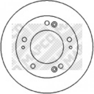 Mapco 25570 - Brake Disc autospares.lv