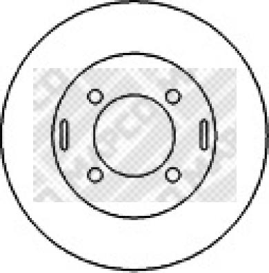 Mapco 25600 - Brake Disc autospares.lv