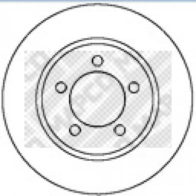 Mapco 25603 - Brake Disc autospares.lv