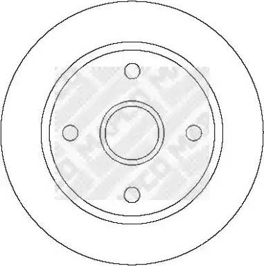 Mapco 25032 - Brake Disc autospares.lv